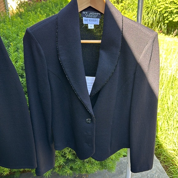 St John black knit blazer - Picture 1 of 11